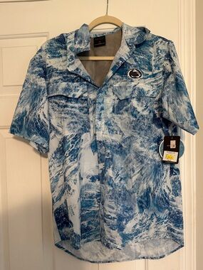 Penn State Short Sleeve Button Down NWT